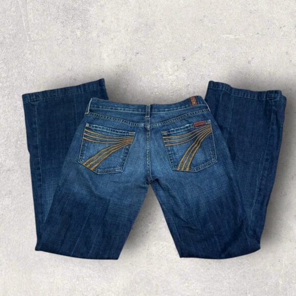 7 for all mankind dojo flare jeans - Picture 1 of 8